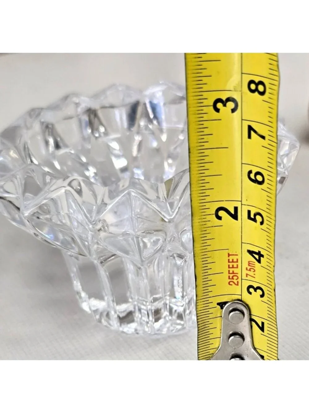 Clear Crystal Cut Glass Bowls With Elegant Geometric Design For Home Decor Or Se